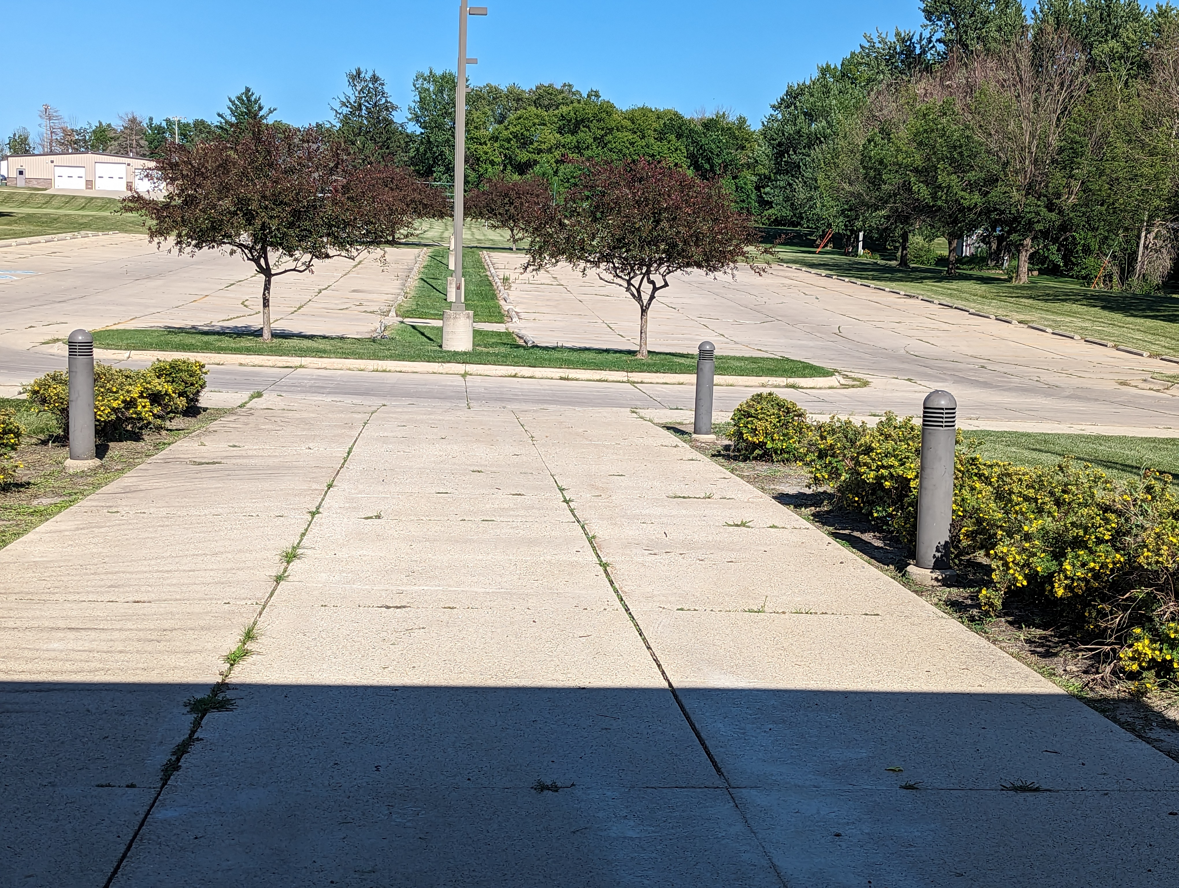 Parking Lot on the East Side for the Williams Center for the Arts