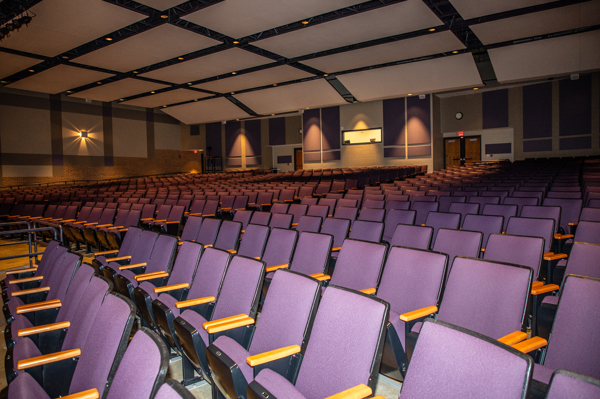 Seating view looking at the stage