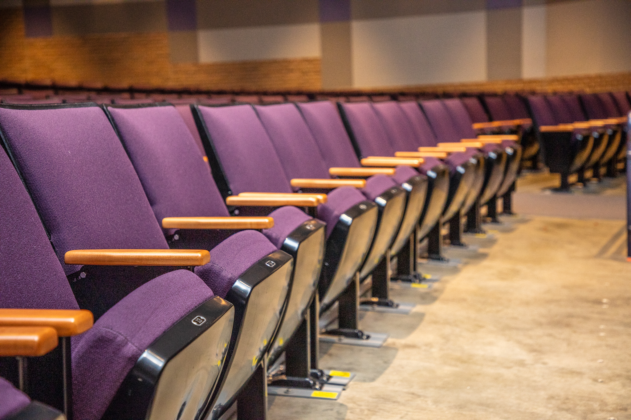 Side seating view looking at the stage