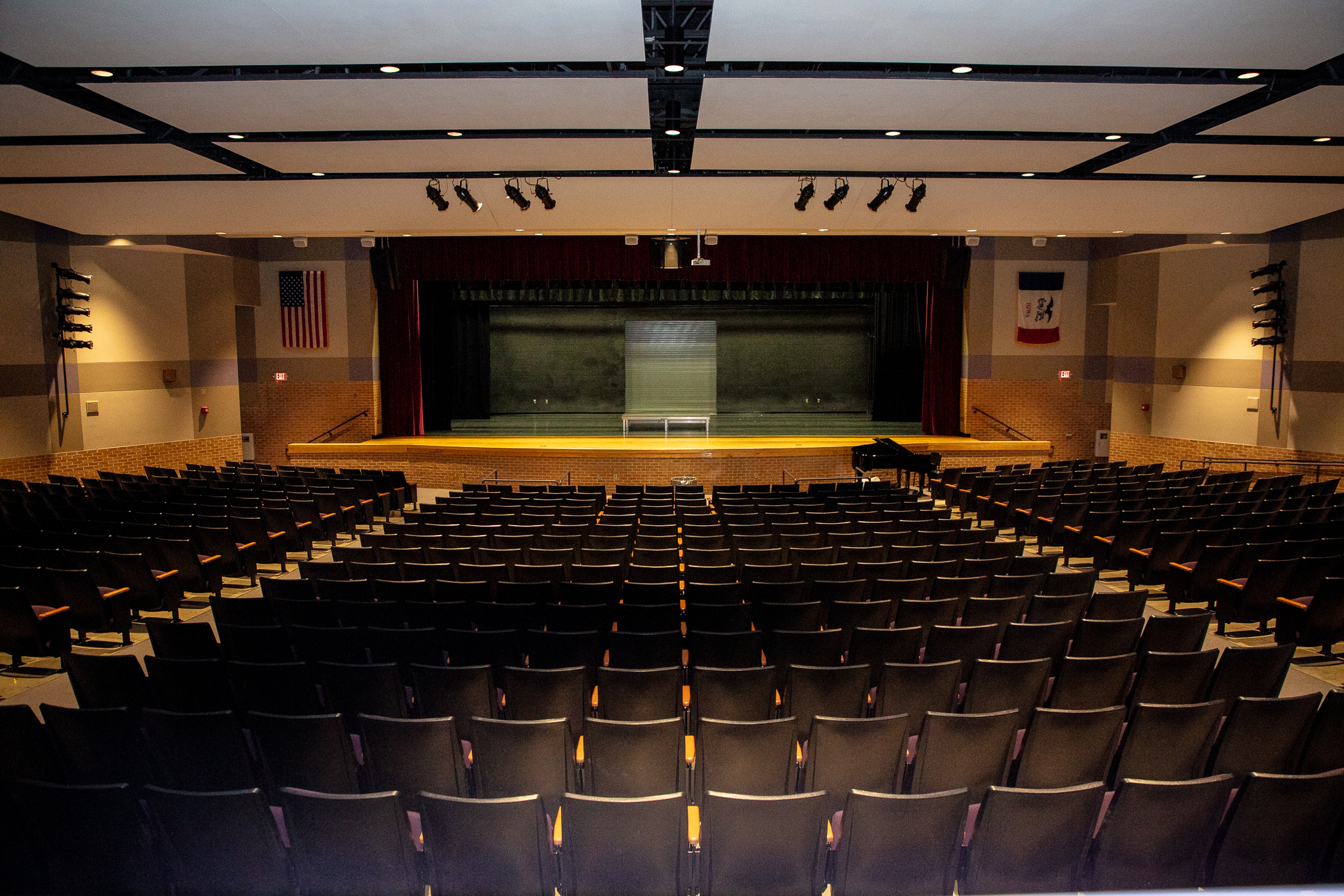 Back seating view from the back of the theater.